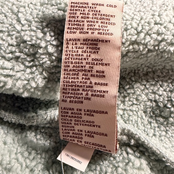 Koolaburra by UGG Bonded Fleece Jacket with Cinch Waist Silver Green Size Large - Picture 7 of 11